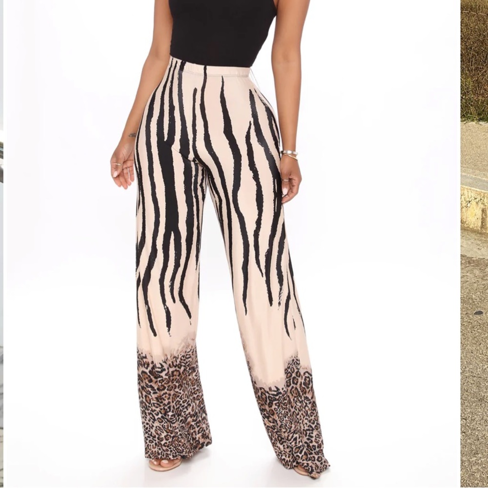 Pattern wide pant - Picture 2 of 6